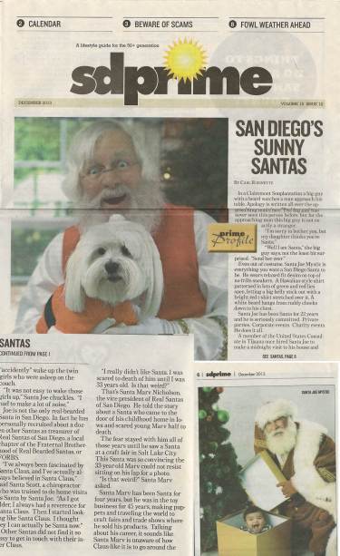 San Diego's Sunny Santas