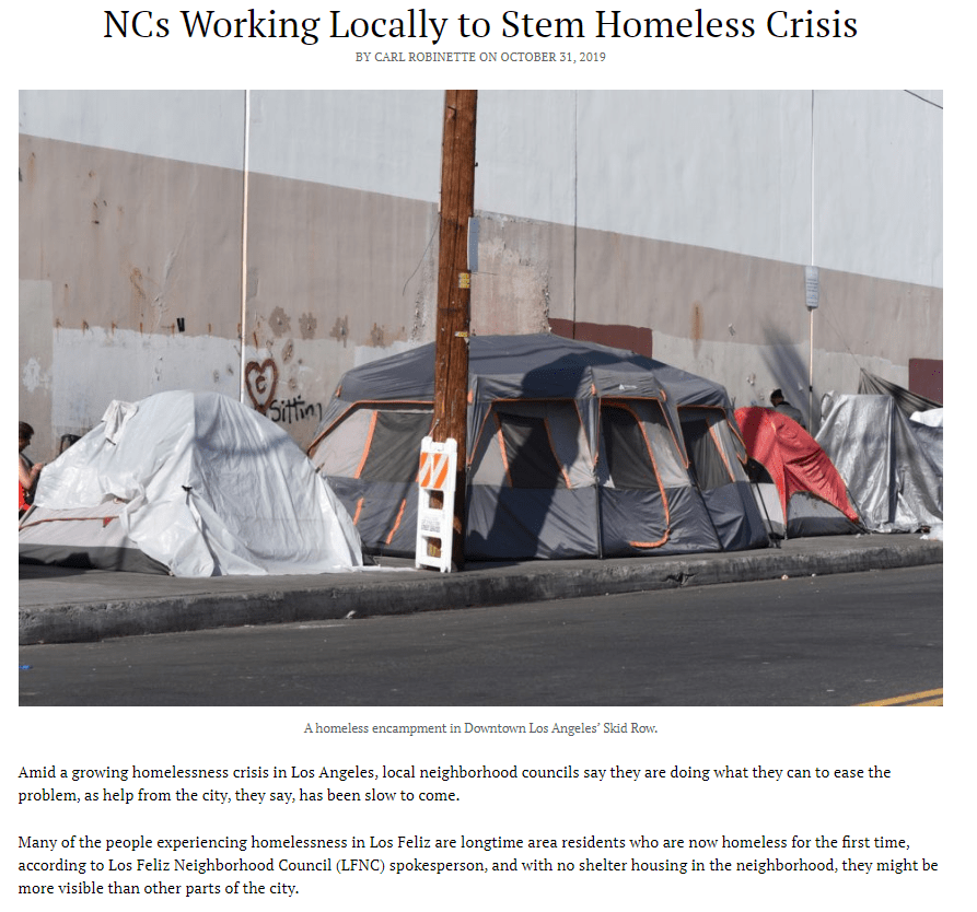Combating Homelessness at the Neighborhood Level